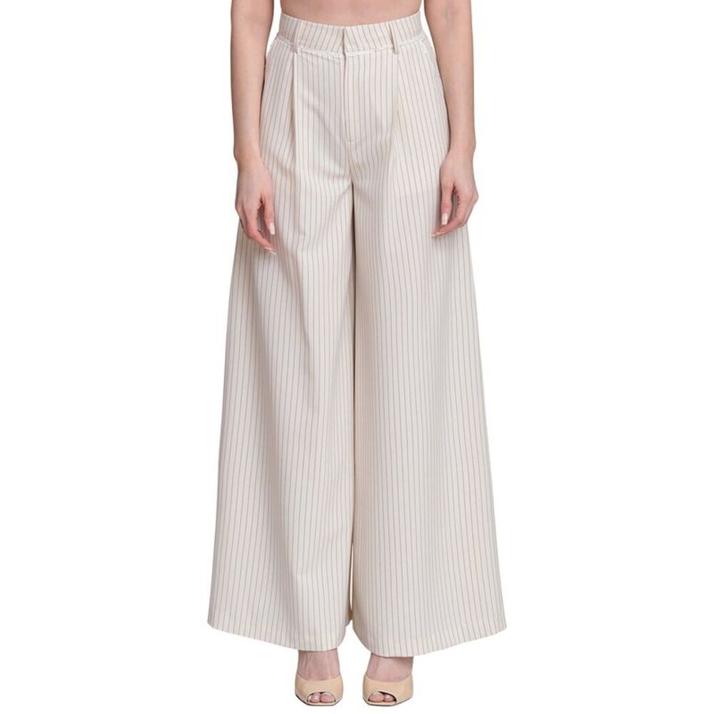 Avec Les Filles Womens Ultra Wide Leg Trouser